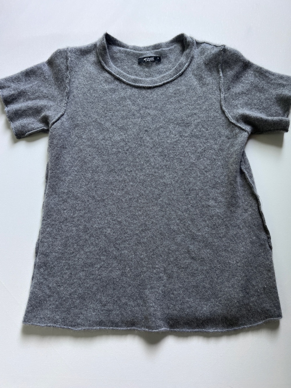 Michael Lauren Cashmere Top Grey Small